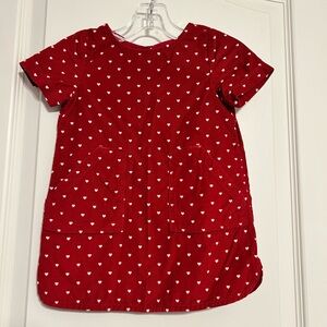 GAP Red Heart Print Dress
